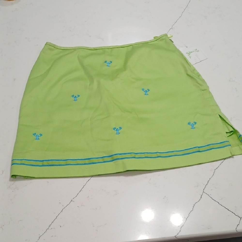Bamboo Traders Lime Green Skort New With Tag Sz 8